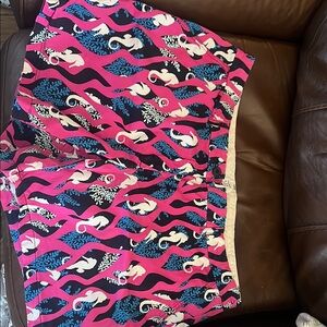 Crown & Ivy Pink and Blue Patterned Shorts